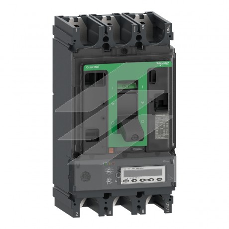 Автоматичний вимикач NSX400HB2, 400А, 6.3E 3Р 100kA, AC, Schneider Electric