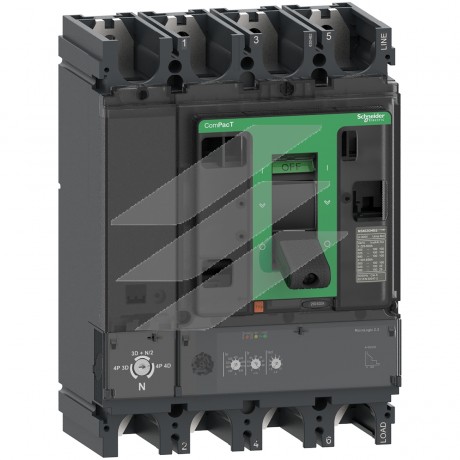 Автоматичний вимикач NSX630HB2, 630А, 2.3 4Р 100kA, AC, Schneider Electric