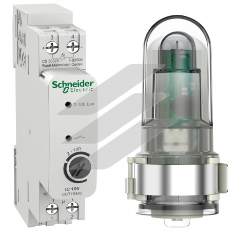 Сутінковий вимикач ic100d аналоговий з вуличним датчиком освітленості, Schneider Electric