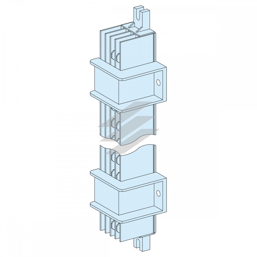 Шина допоміжних цепів в каналі 4Р шафи PRISMASET, Schneider Electric