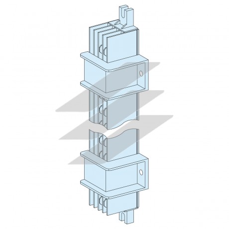 Шина допоміжних цепів в каналі 4Р шафи PRISMASET, Schneider Electric