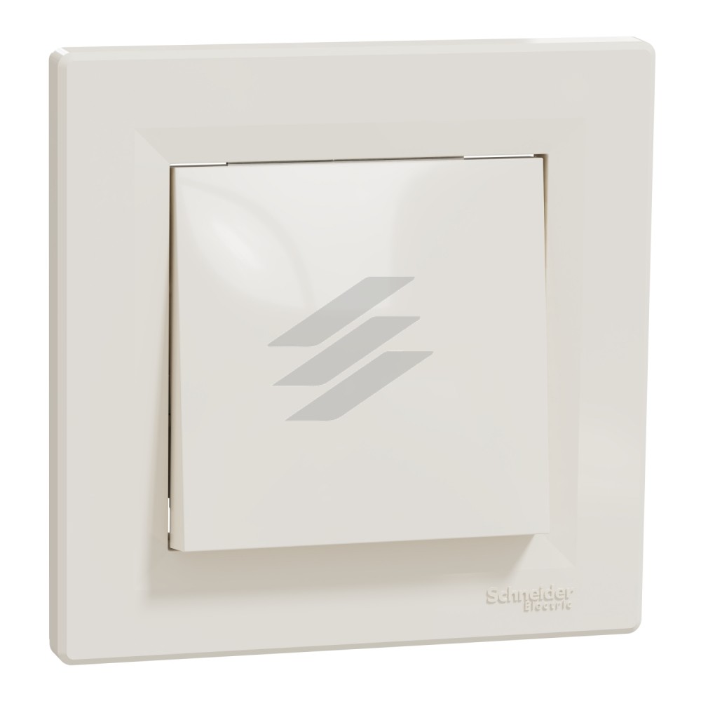Вимикач 1-клавішний 10A, кремовий, серія Asfora, Schneider Electric