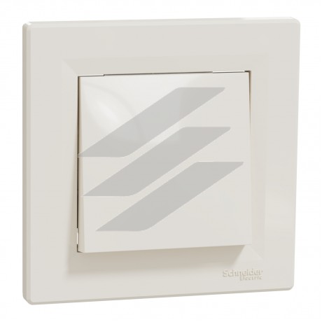 Вимикач 1-клавішний 10A, кремовий, серія Asfora, Schneider Electric