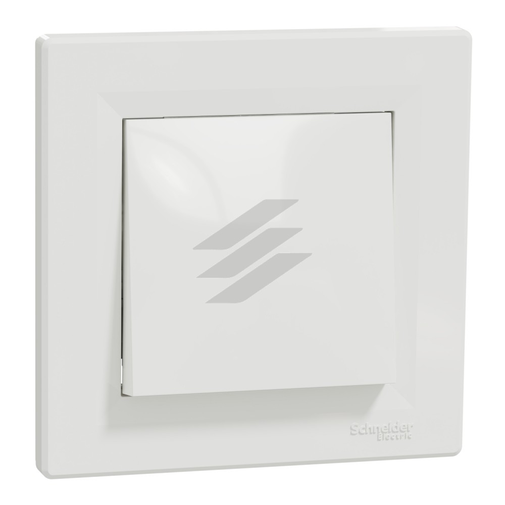 Вимикач прохідний 1-клавішний (сх.6), білий, серія Asfora, Schneider Electric