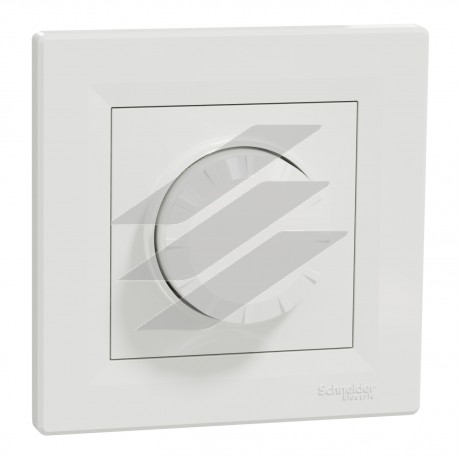 Світлорегулятор поворотний RC 3-370Вт, білий, серія Asfora, Schneider Electric