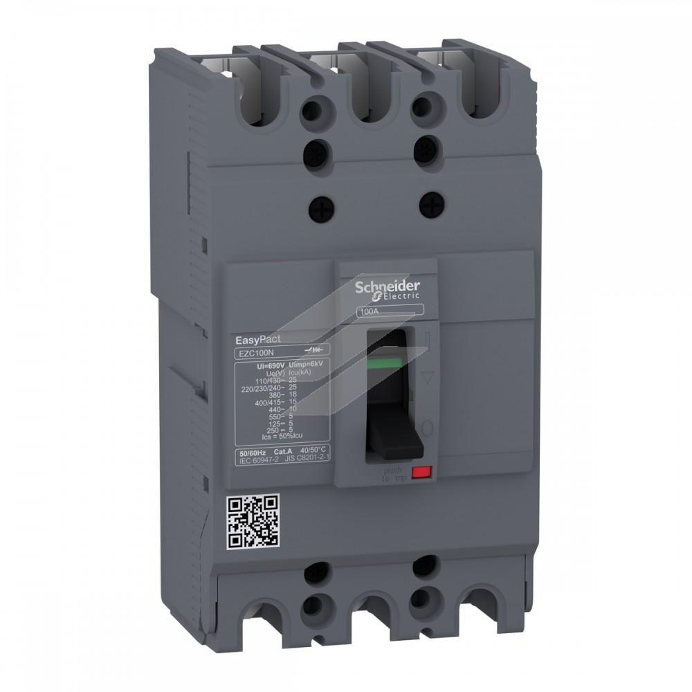 Автоматичний вимикач 15kA 400V 3P 3T 100А, Schneider Electric
