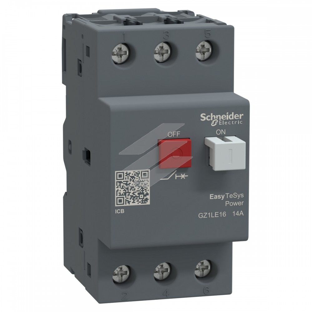 Автоматичний вимикач з магнітним захистом двигуна EasyTeSys GZ1LE 14А, Schneider Electric