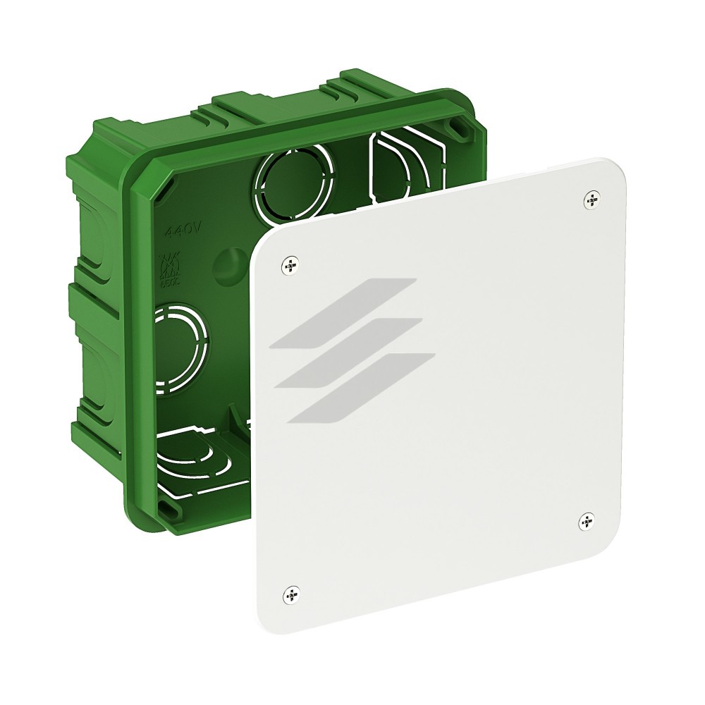 Розподільна коробка для суцільних стін 100х100х50, Schneider Electric Розподільна коробка для суцільних стін 100х100х50, Schneider Electric