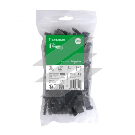 Дюбель для стяжки до 9 мм, чорний, 100 шт, Schneider Electric