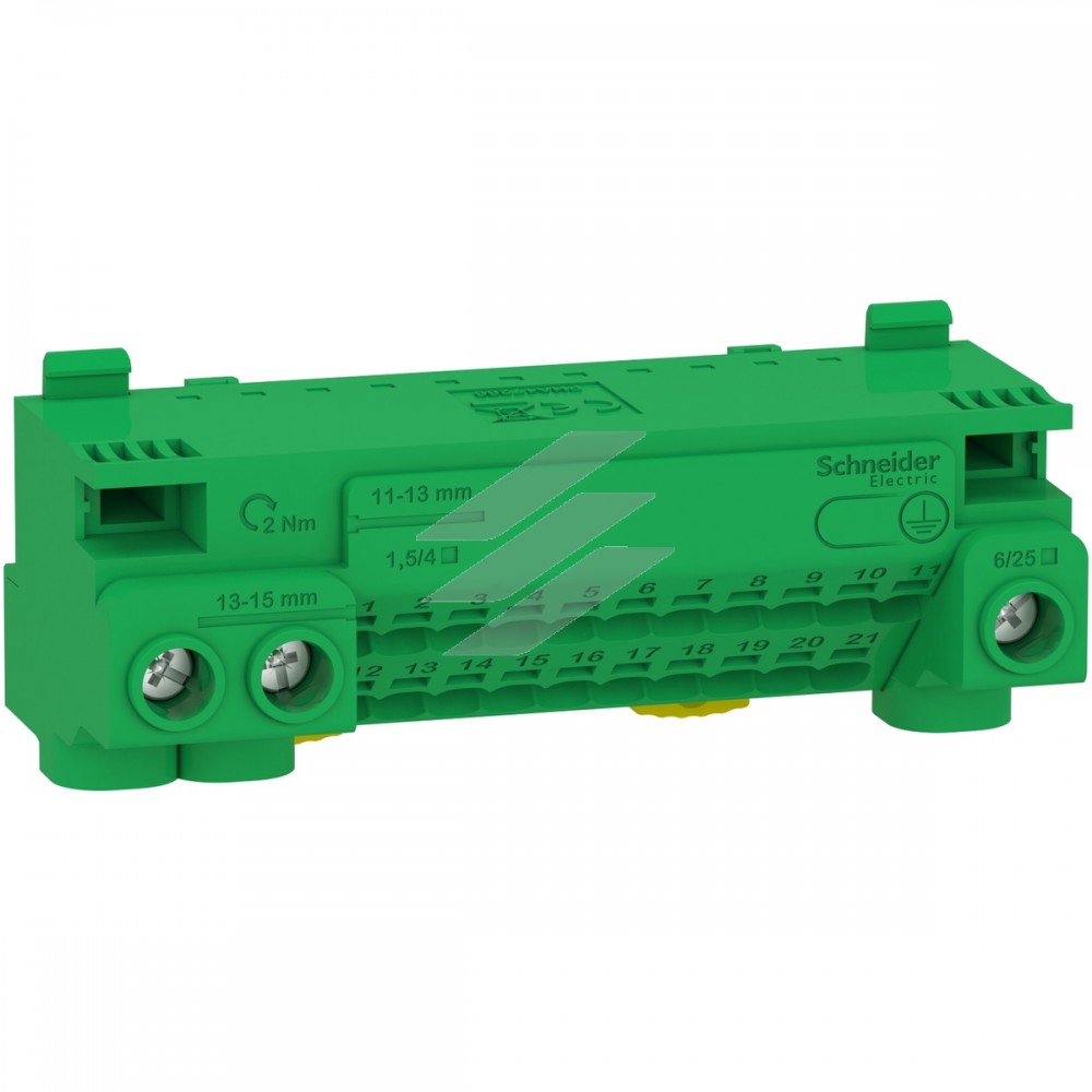 Клемний блок PE PRAGMA, 24V отвори 63А, Schneider Electric