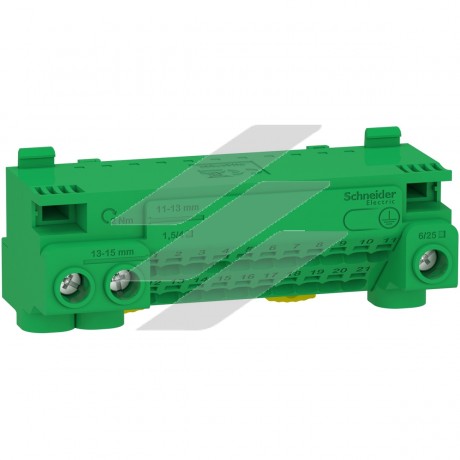 Клемний блок PE PRAGMA, 24V отвори 63А, Schneider Electric