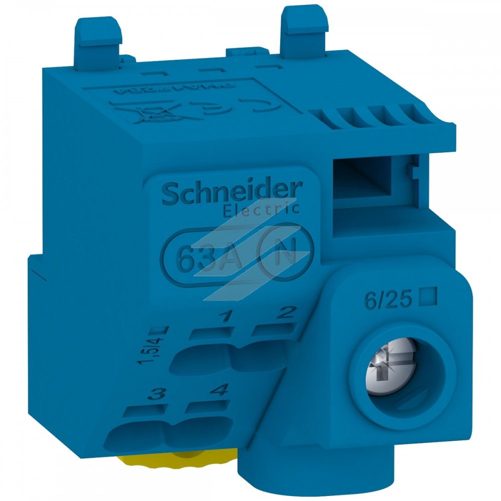 Клемний блок N, 5 отворів, Schneider Electric