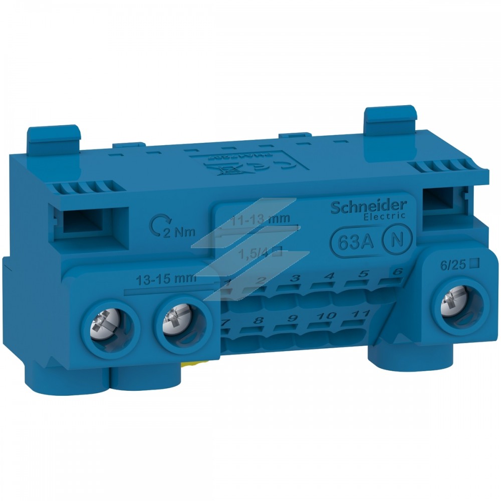 Клемний блок N, 14 отворів, Schneider Electric