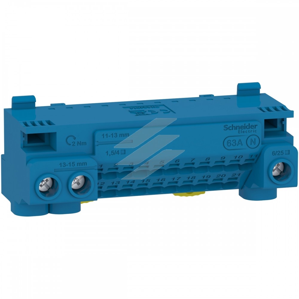 Клемний блок N PRAGMA, 24V отвори 63А, Schneider Electric