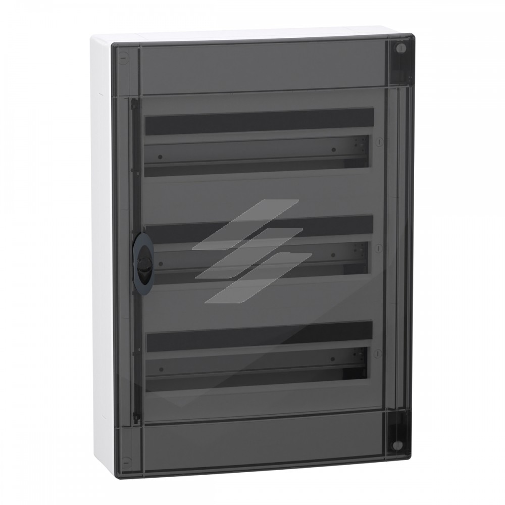 Розподільчий Щит накладний 3Р 18 модулів, димчаті двері, Schneider Electric