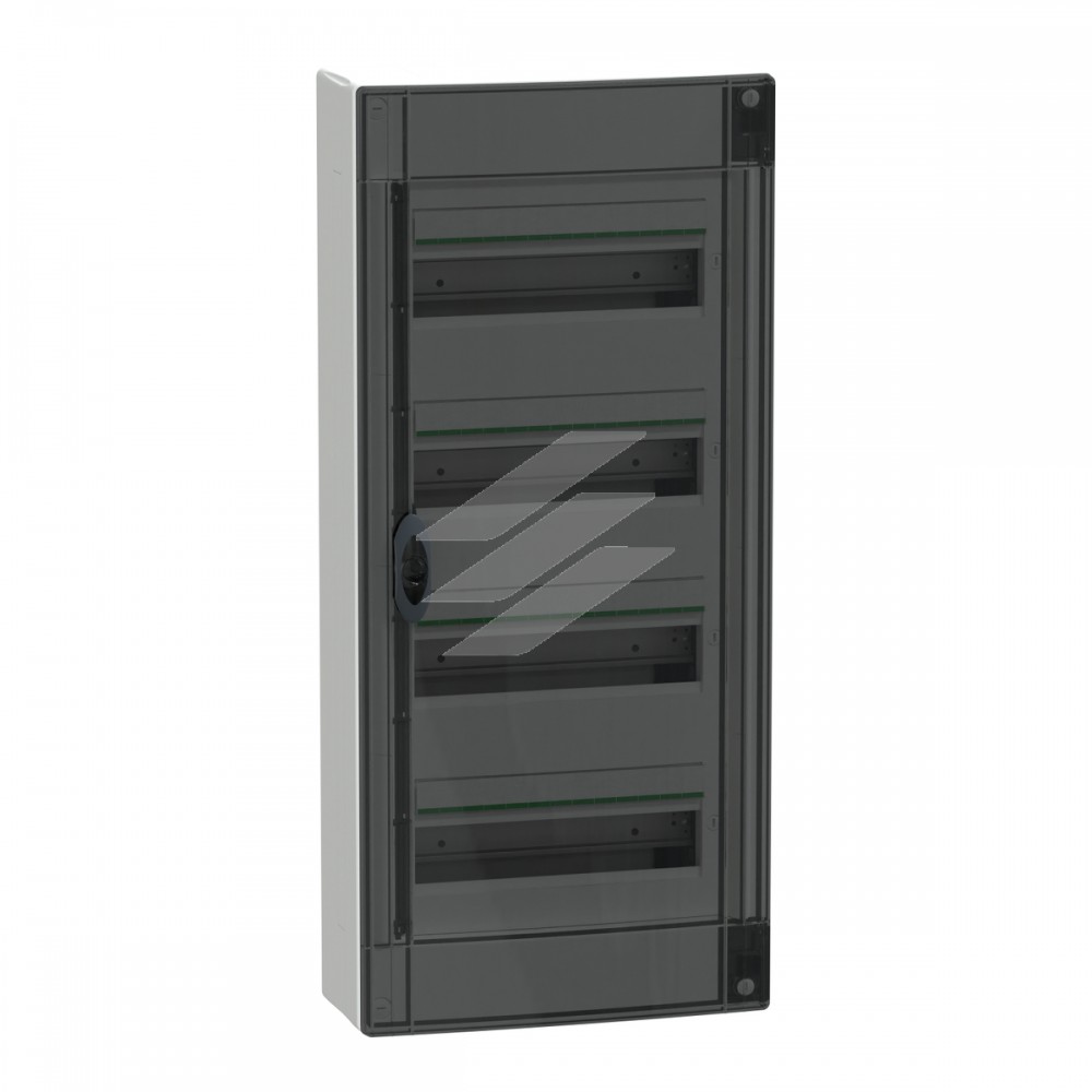 Розподільчий Щит накладний 4Р 13 модулів, димчаті двері, Schneider Electric