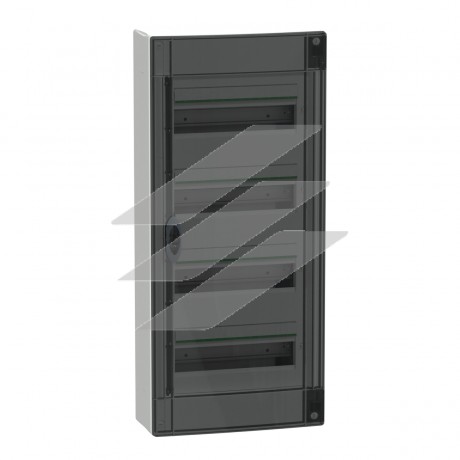Розподільчий Щит накладний 4Р 13 модулів, димчаті двері, Schneider Electric