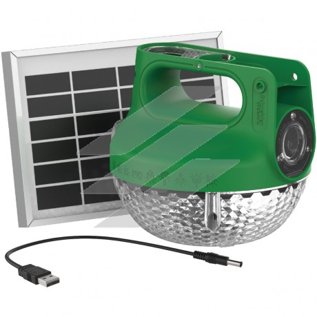 Туристична лампа з сонячною панеллю, Schneider Electric