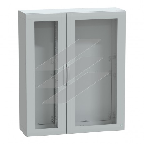 Шафа PLA 1500x1250x420 IP65, прозорі двері, Schneider Electric
