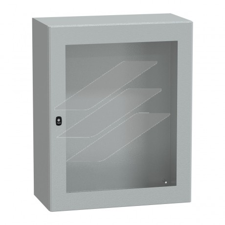 Шафа S3D В1000xШ800xГ400.прозорі двері, Schneider Electric