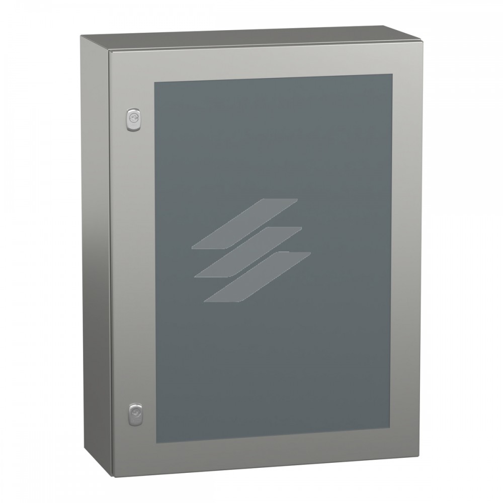 Шафа S3X нержавіюча сталь, прозорі двері, 800x600x250, Schneider Electric