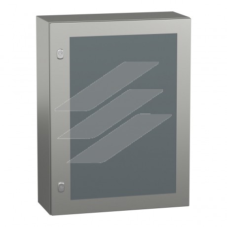 Шафа S3X нержавіюча сталь, прозорі двері, 800x600x250, Schneider Electric