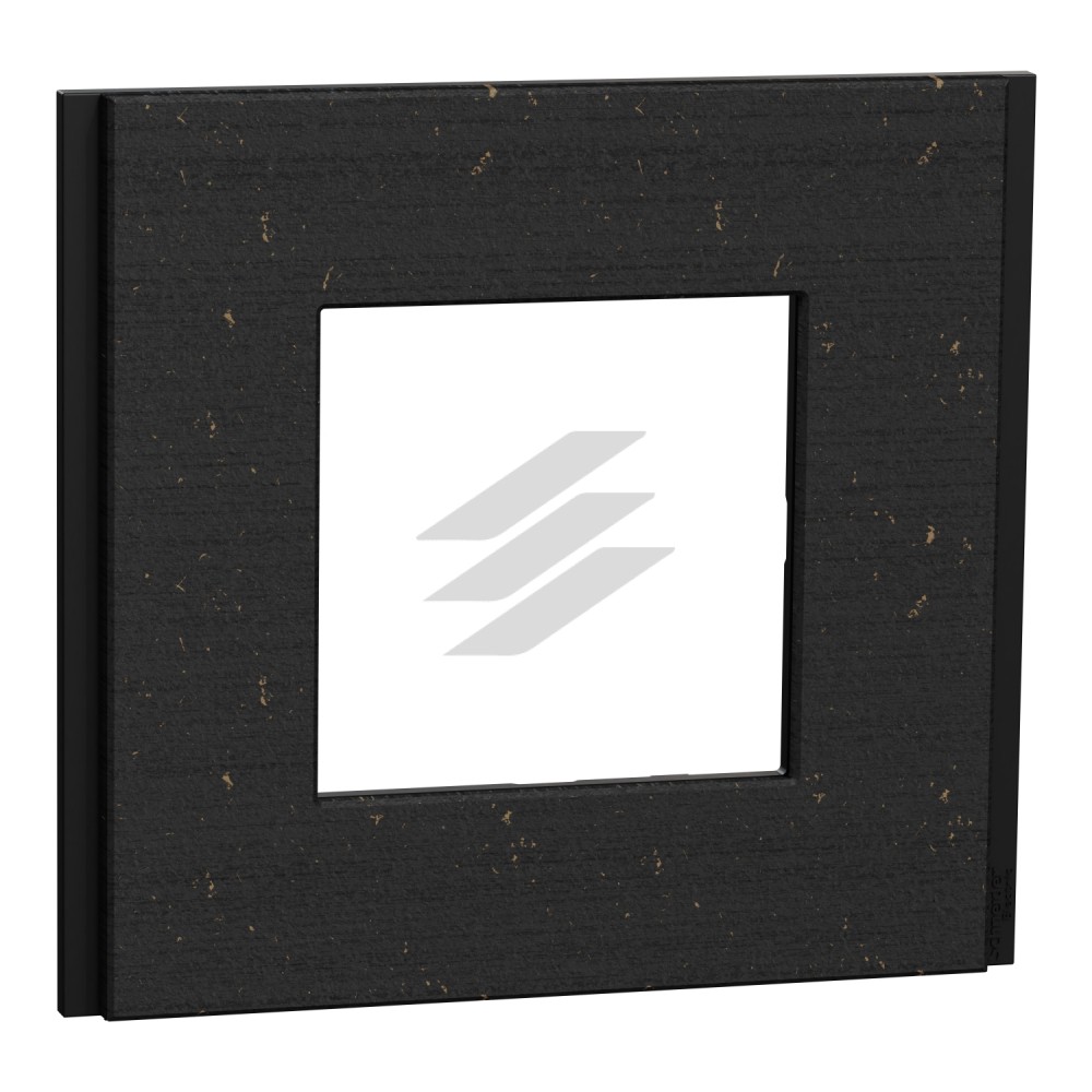 Рамка 1-постова чорний папір, Unica NEW, Deco Material, Schneider Electric