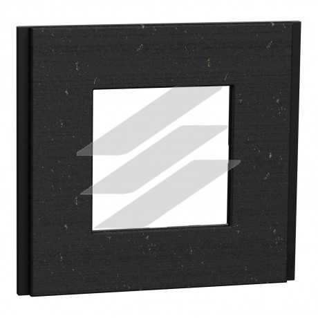 Рамка 1-постова чорний папір, Unica NEW, Deco Material, Schneider Electric