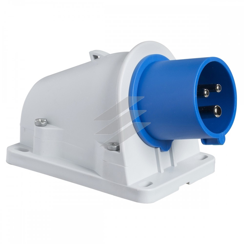 Кабельна вилка Mureva настінна кутова 16А, 2Р+E, 250В, IP44, Schneider Electric