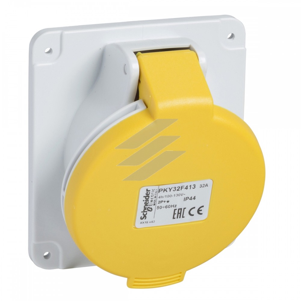 Розетка Mureva 16А, 3Р+E, 130В AC, Schneider Electric