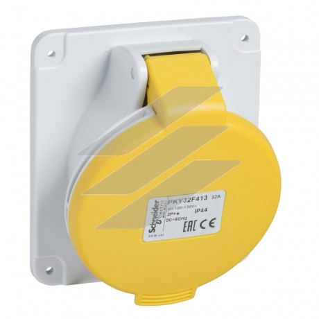 Розетка Mureva 16А, 3Р+E, 130В AC, Schneider Electric