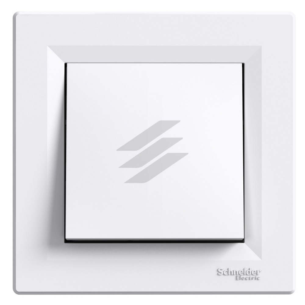Вимикач двоклавішний (самозатискні клеми), білий, серія Asfora, Schneider Electric