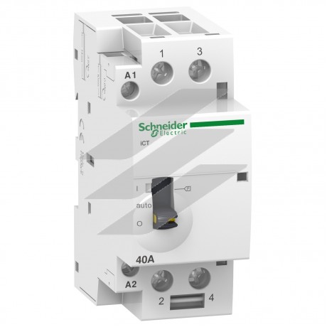 Контактор модульний iCT 40A 2NO 220/240В ~ 50Гц ручний, Schneider Electric