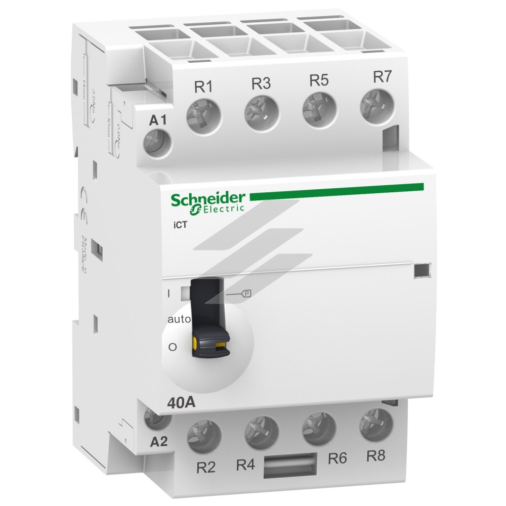 Контактор модульний iCT 63A 4NO 220/240В ~ 50Гц ручний, Schneider Electric