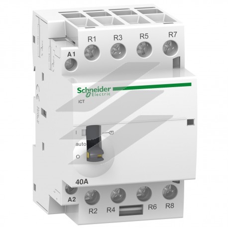 Контактор модульний iCT 63A 4NO 220/240В ~ 50Гц ручний, Schneider Electric
