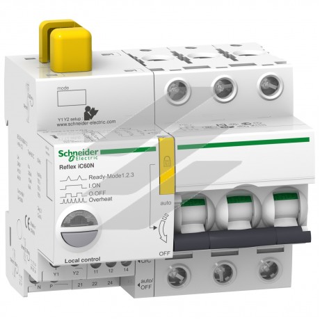 Автоматичний вимикач з дистанційним керуванням Acti9 Reflex iC60N 40A 3Р крива відключення C, Schneider Electric