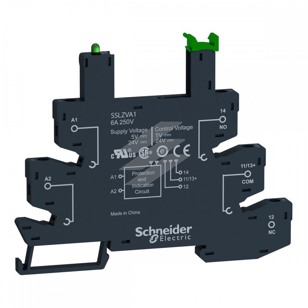 Цоколь пружинний для SSL, 24V, Schneider Electric