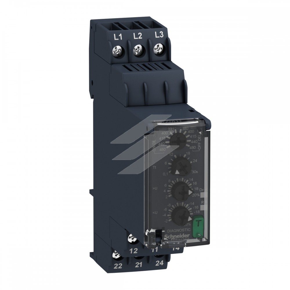 Реле контролю, чередування, обриву, підв, пониж напруги, Schneider Electric