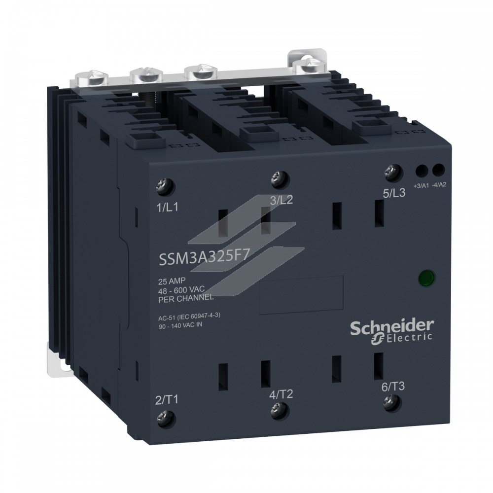 Реле напівпровідникове 3 фази 25А, 24V, 380В, Schneider Electric
