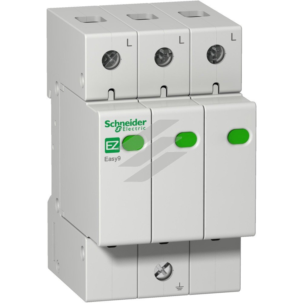 Пристрій захисту від імпульсних перенапруг (ПЗІП) 3 ряди 45кА 20ка, Schneider Electric
