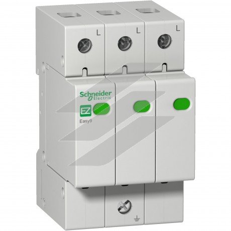 Пристрій захисту від імпульсних перенапруг (ПЗІП) 3 ряди 45кА 20ка, Schneider Electric