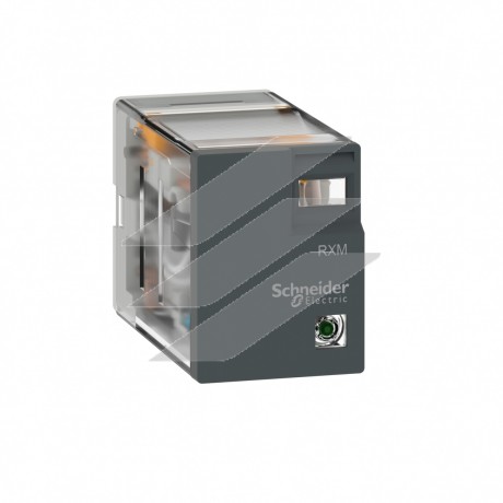 Мініатюрне реле 3А, 4CO, з LED, =48V, Schneider Electric