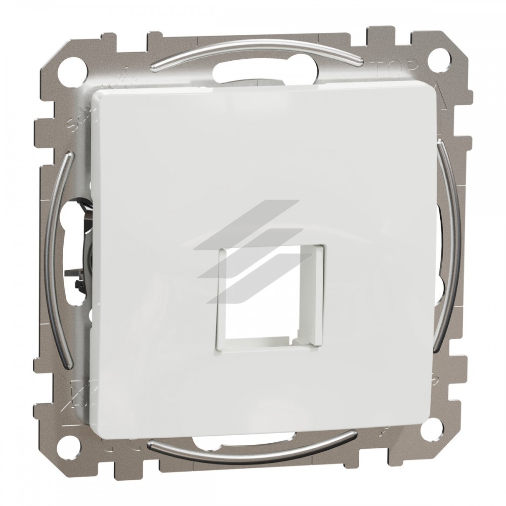 Центр панель для 1 Keystone, білий, Sedna Design, Schneider Electric