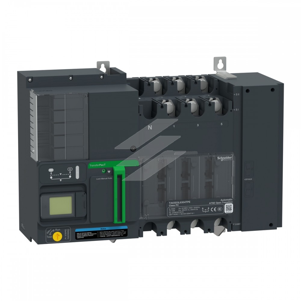 АВР TRANSFERPACT TA63 3Р Ie=400А, з екраном, Schneider Electric