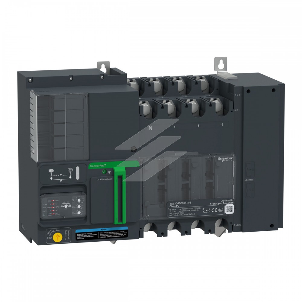 АВР TRANSFERPACT TA63 4Р Ie=320А без екрану, Schneider Electric