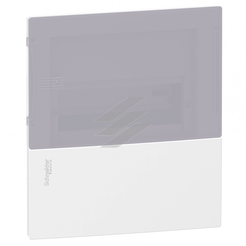 Щит прихованого монтажу Mini Pragma на 1 ряд 8 модулів, димчаті двері, Schneider Electric