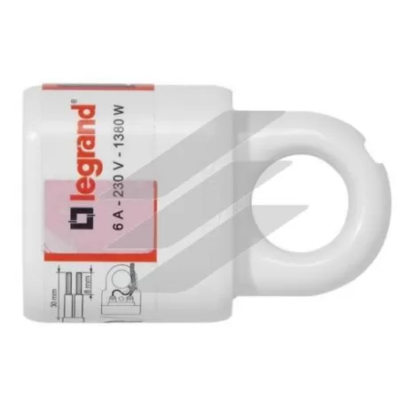 Розетка 2К 6А біла, Legrand