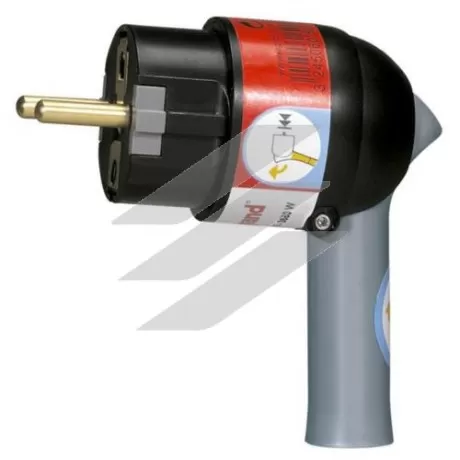 Вилка 2P+PE чорна з ричагом, Legrand