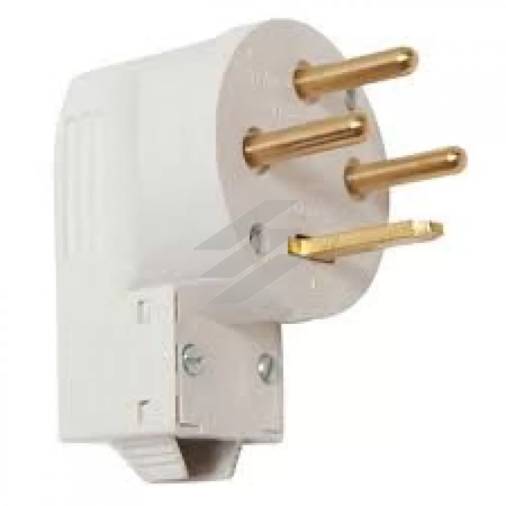 Вилка силова 3P+PE 32А боковий вихід, Legrand