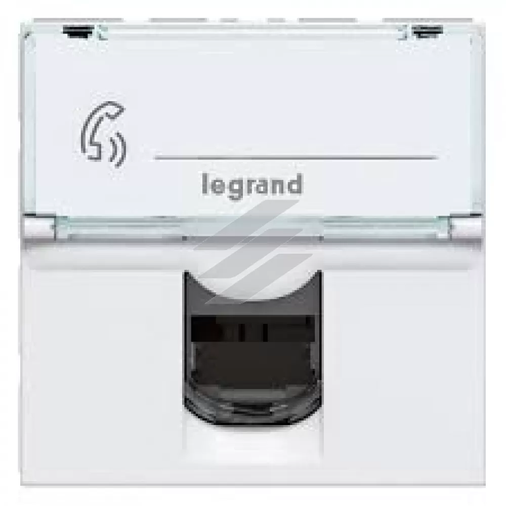 Розетка інформаційна MOSAIC RJ45 FTP кат.5E LCS²(2 модуля), колір білий IK03, 0.5-0.65мм (22-26AWG) Legrand